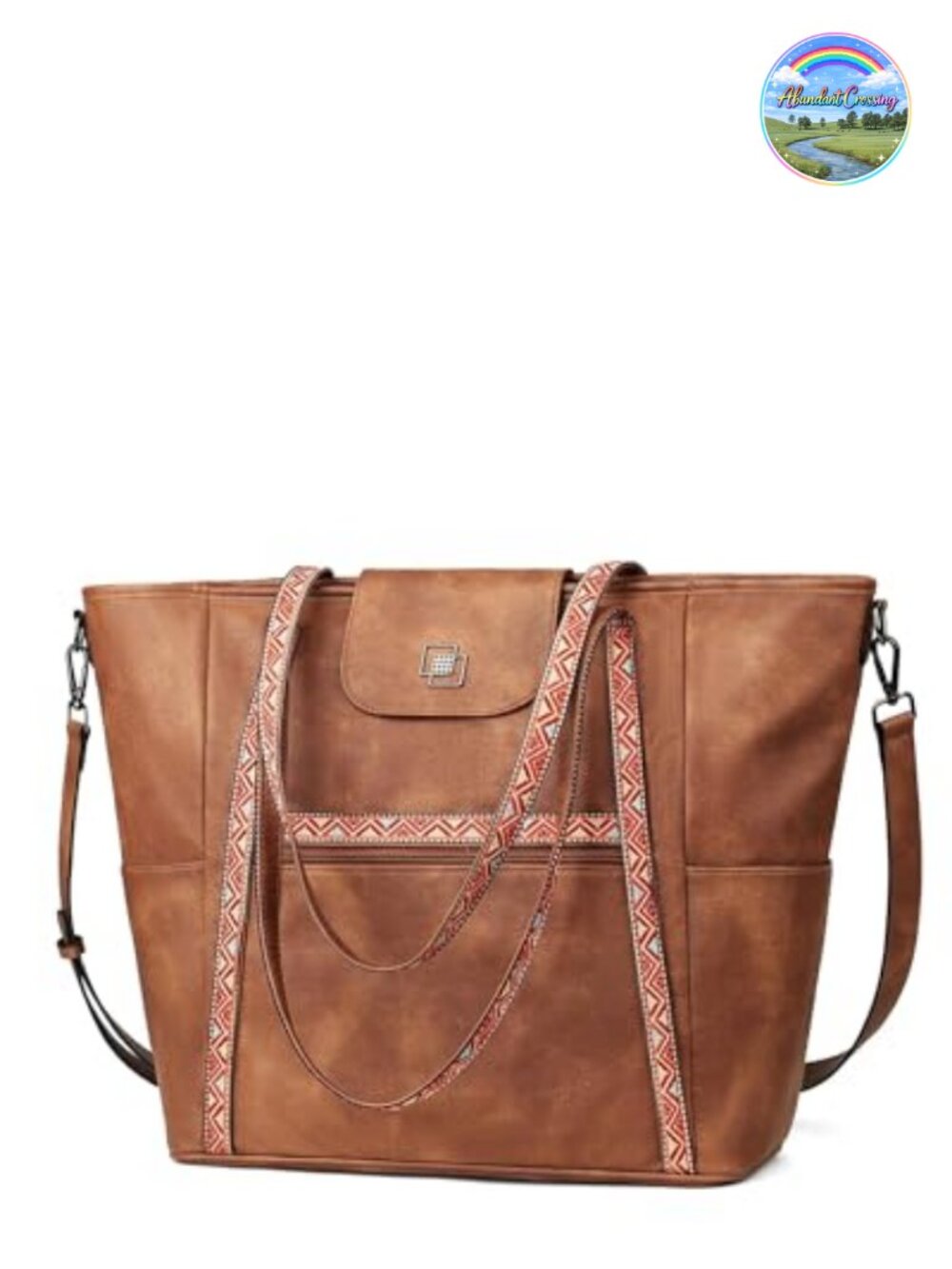 Large Convertible Laptop Tote Backpack Women Faux Leather Waterproof 15.6 inch